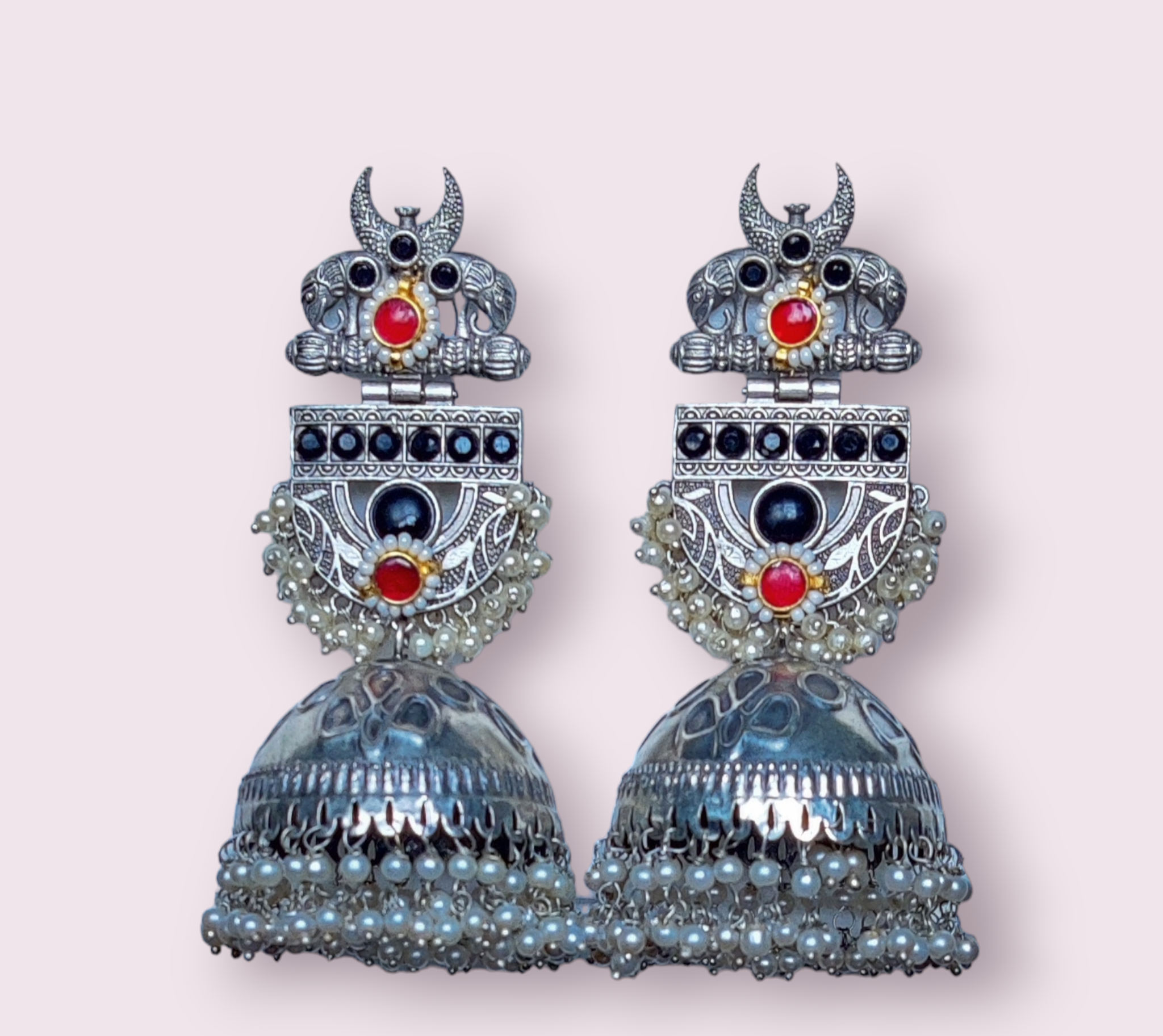 WHEAT GRAIN SHAPED JAIPURI STYLE EARRING